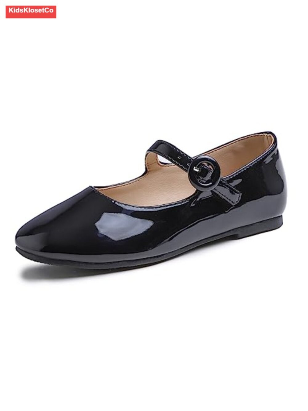 Girls Mary Jane Flats Vegan Leather Buckle Strap Adjustable Casual Dress Shoes